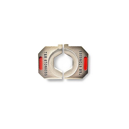 Abb 6TON SS HEX DIE W/DIE CODE, 60H RUBY,  6TON60SS